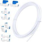 Kit de frigo tuyau d'alimentation en eau universel 10m matériau tuyau frigo alimentation en eau connecteur ... Kit de frigo tuyau d'alimentation en eau universel 10m matériau tuyau frigo alimentation en eau connecteur ...