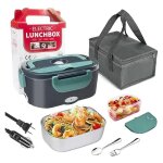 Gabrielle - lunch box chauffante lectrique 4 en 1 12v / 24v / 220v240v, 1. 05l 40w acier inox chauffage ...