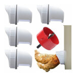 Mangeoire poules plastique mangeoire poules automatique, 4 ports diy mangeoire  poulet kit [anti - gaspillage ...