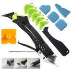 Gabrielle - outil de calfeutrage 5 en 1 en silicone pour enlever les joints - outil de finition avec ...