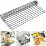 Gabrielle - schoir  vaisselle roll - up, sans bpa pliable vier gouttoirs idal pour les fruits, lgumes, ...