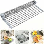 Gabrielle - séchoir à vaisselle roll - up, sans bpa pliable évier égouttoirs idéal pour les fruits, légumes, ... Gabrielle - séchoir à vaisselle roll - up, sans bpa pliable évier égouttoirs idéal pour les fruits, légumes, ...