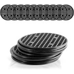 Gabrielle - set de 10 grilles de drainage en plastique, noir - grille de drainage ronde pour coupe bonsai, ... Gabrielle - set de 10 grilles de drainage en plastique, noir - grille de drainage ronde pour coupe bonsai, ...