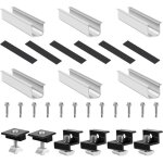 Gabrielle - support de panneau solaire, kit de montage solaire, fixation panneau solaire de 30 � 35 mm ...