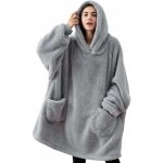 Gabrielle sweat plaid a capuche adulte plaid polaire avec manche femme homme couverture  capuche avec ...