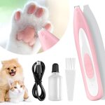 Gabrielle - tondeuse pour chat / chien, rose, avec lumière led, silencieuse, rechargeable par usb, pour ... Gabrielle - tondeuse pour chat / chien, rose, avec lumière led, silencieuse, rechargeable par usb, pour ...