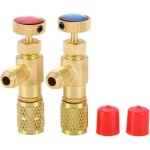 Vanne de charge de rfrigrant r12 r410, r12 r22 - 1 / 4' mle vers 1 / 4' femelle, r410 - 1 / 4' mle ...