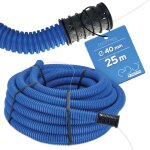 Gaine annele double paroi enterrable avec tire - fil et manchon 450n bleu  40 (25m) edo777852 edo technic ...
