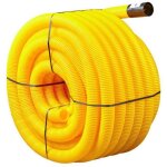Gaine tpc polypipe jaune gaz dn63 25m - elydan