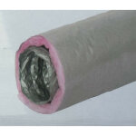 Gaine de ventilation  125mm pvc souple isole ep 25mm (longueur 10m) srthip nather 999284