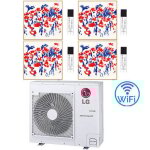 Galerie de photos du climatiseur lg artcool r32 quadri split inverter 9000 + 9000 + 9000 + 12000 btu ...
