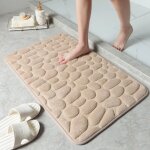 Galet en relief tapis de bain anti - drapant tapis de salle de bain lavabo baignoire tapis de sol latral ...