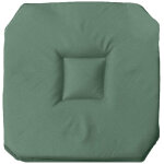 Galette 4 rabats 40 x 40 x 3 cm polyester uni essentiel cedre