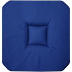 Galette de chaise 4 rabats panama indigo