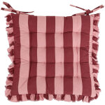 Galette de chaise  ch�ri  38x38cm rouge