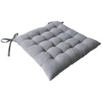 Galette de chaise piqu�e  dune  38x38cm gris clair