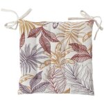 Galette de chaise piqu�e  h�v�a  38x38cm multicolore