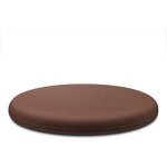 Galette chaise ronde �35 cm marron, d�houssable, mousse m�moire