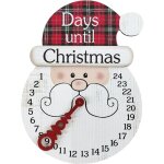 Calendrier de compte  rebours de nol en bois 25 jours compte  rebours calendrier de l'avent de nol ...