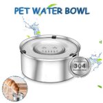 Gamelle anti - �claboussures pour chien 3 l, anti - d�versement gamelle et �cuelle pour chien, acier ...