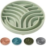 Gamelle anti glouton chat (60g capacit�, arbre de vie), mangeoire lente pour chien, en silicone alimentaire, ...
