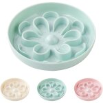 Gamelle anti glouton chat m�lamine - bol florale pour alimentation lente avec base antid�rapante - gamelle ...