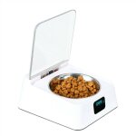 Gamelle  capteur infrarouge de 330 ml, en acier inoxydable, couvercle  ouverture / fermeture automatique, ...