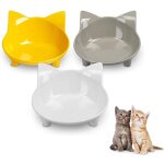 Gamelles pour chats, gamelle antid�rapante multi - usages pour animaux de compagnie avec caoutchouc, ...
