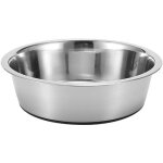 Gamelle pour chien en acier inoxydable, capacit� 1, 7 l, hygi�nique et durable, r�cipient pour nourriture ...