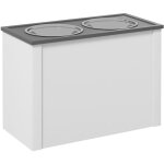 Gamelle pour chien, support de rangement avec 2 bols inox 2l pour grands chiens, mangeoire et abreuvoir, ...