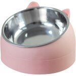 Gamelle pour nourriture et eau en acier inoxydable, amovible et antid�rapante, en forme de dessin anim�, ...