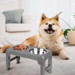 Skecten - gamelles sur�lev�es de 3 hauteurs ajustables, support avec gamelle anti - glouton et gamelle ...