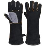 Gants rsistants au feu et  la chaleur extrmes, cuir avec coutures en kevlar, parfaits pour chemine, ...