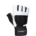Gants de fitness rst04 taille m hms (blanc - noir)