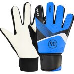 Gants de gardien de but enfant (lot de 2), anti - collision, bleus, 16 - 17 cm / 6, 3 - 6, 7 pouces