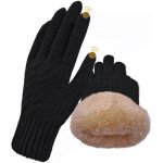 Gants d'hiver chauds en laine pour �cran tactile avec doublure polaire isol�e, sp�cialement con�us pour ...