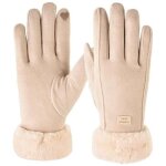 Gants hiver femmes crans tactiles, polaire thermique, laine chaude et paisse