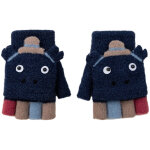 Gants d'hiver en laine tricot�e pour enfants holiberty, chauds et convertibles, sans doigts, avec moufles ...