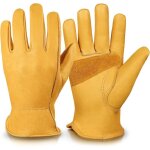 Gants de jardinage en cuir confortables et anti - coups de couteau pour le jardinage et les travaux m�nagers ...