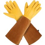 Gants de jardinage longs pour femmes / hommes, rsistants aux pines, pour la taille des rosiers, pour ...