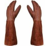 Gants de jardinage - paire de gants de jardinage - protection en cuir - gants de jardinage et de travail ...