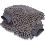Gant de lavage de voiture en microfibre, lot de 2, gris, dimensions : 25 x 17 cm