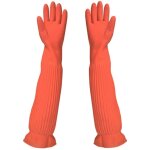 Gants longs de vaisselle en caoutchouc, gants de m�nage � manche longue, gants de nettoyage de cuisine ...