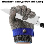 Gants de maille metal maille cuisine gant acier anti coupure?gants de travail anti coupure et anti perforation ...