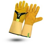 Gant de protection �pines en cuir ronce - rostaing - 7 - s
