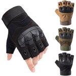 Gants tactiques demi - doigts pour paintball, airsoft, moto, chasse, cyclisme, tir, randonn�e, camping, ...