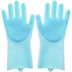 Gants de toilettage pour animaux de compagnie, gants de lavage en silicone rsistant  la chaleur pour ...