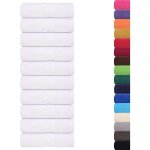 Gants de toilette 50 pcs blanc 15x21 cm 360 g / m² 100% coton vidaxl Gants de toilette 50 pcs blanc 15x21 cm 360 g / m² 100% coton vidaxl