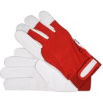 Gants de travail en cuir taille 9 rouges yt - 746419 yato