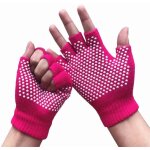 Gants de yoga et pilates sans doigts antidrapants avec picots en silicone